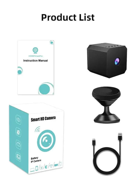 Ultra Mini WiFi Camera 1080P Night Vision Motion Detection Remote Viewing