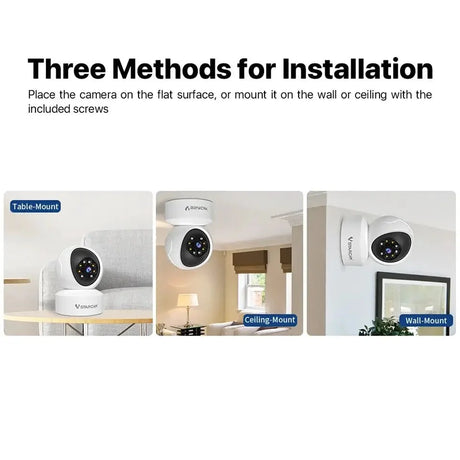 Vstarcam Indoor Security Camera 360 Coverage Night Vision 2 - Way Audio Alerts