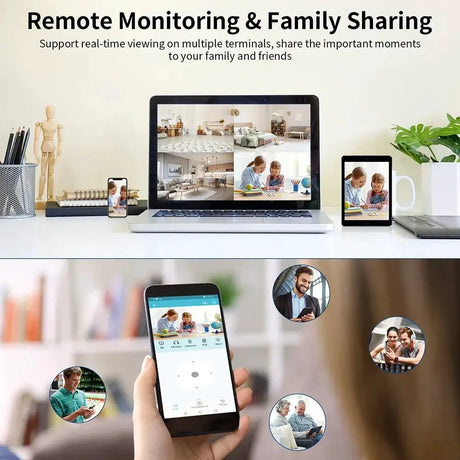 Vstarcam Indoor Security Camera 360 Coverage Night Vision 2 - Way Audio Alerts