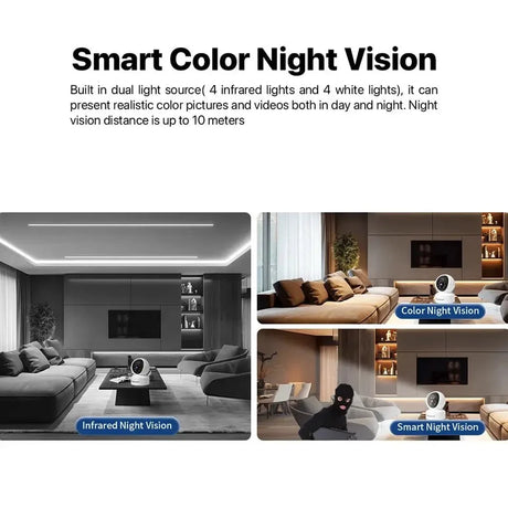Vstarcam Indoor Security Camera 360 Coverage Night Vision 2 - Way Audio Alerts