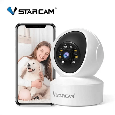 Vstarcam Indoor Security Camera 360 Coverage Night Vision 2 - Way Audio Alerts