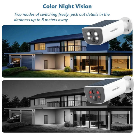 Wansview Outdoor Solar Security Camera AI 3MP Color Night Vision With Battery