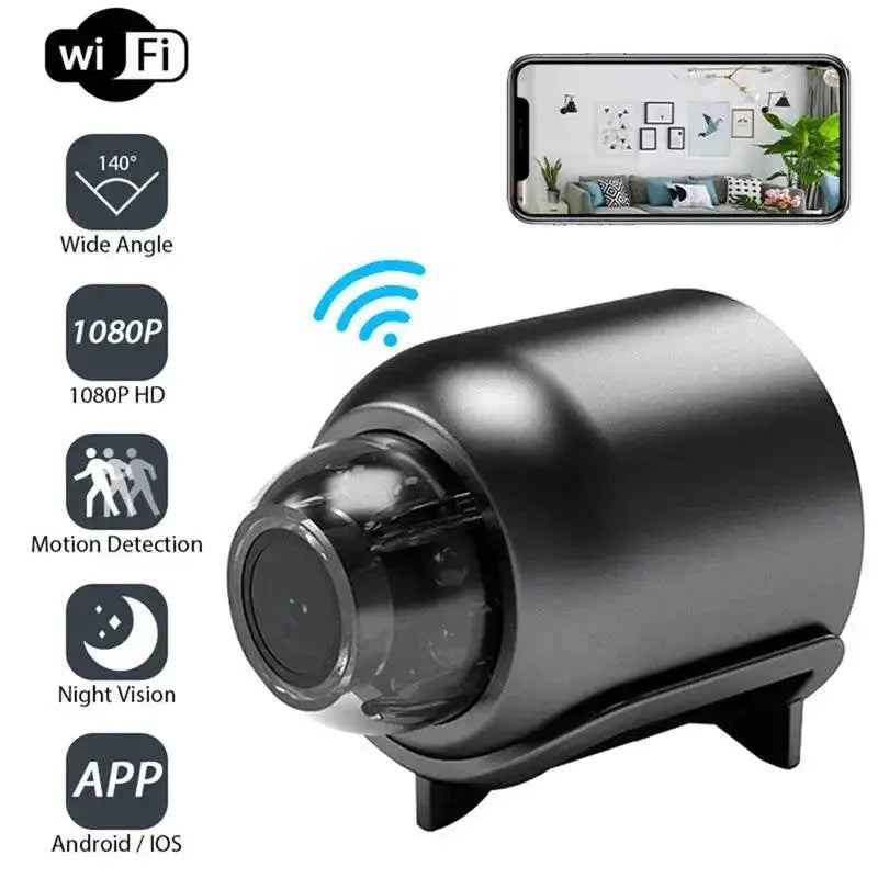 WiFi Mini Camera Security Night Vision Audio SD Card Slot