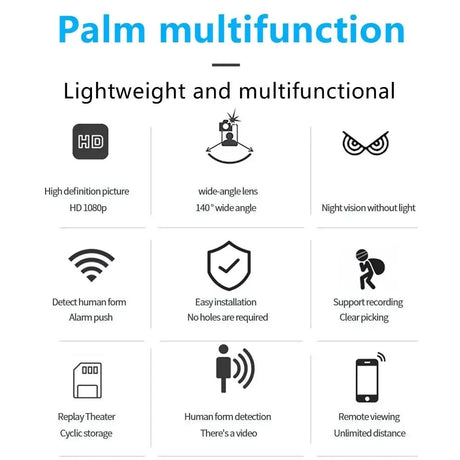 X5 Mini Camera 1080P HD WiFi Night Vision Motion Detection Protect Your Home