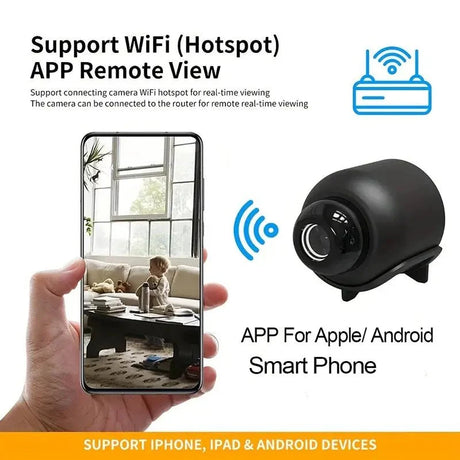X5 Mini Camera 1080P Wireless Night Vision Crystal Clear Motion Detection