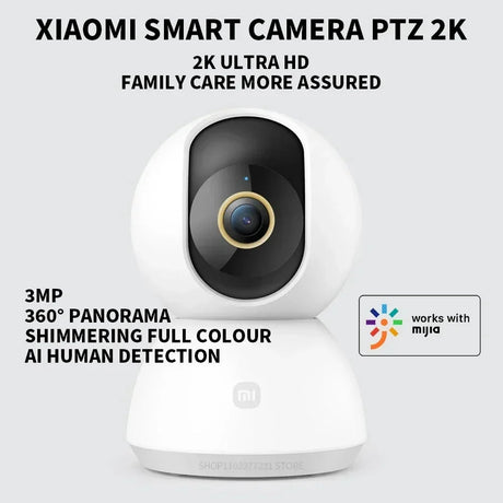 Xiaomi Mi PTZ 2K Security Camera - 360 Degree Coverage AI Detection Night Vision